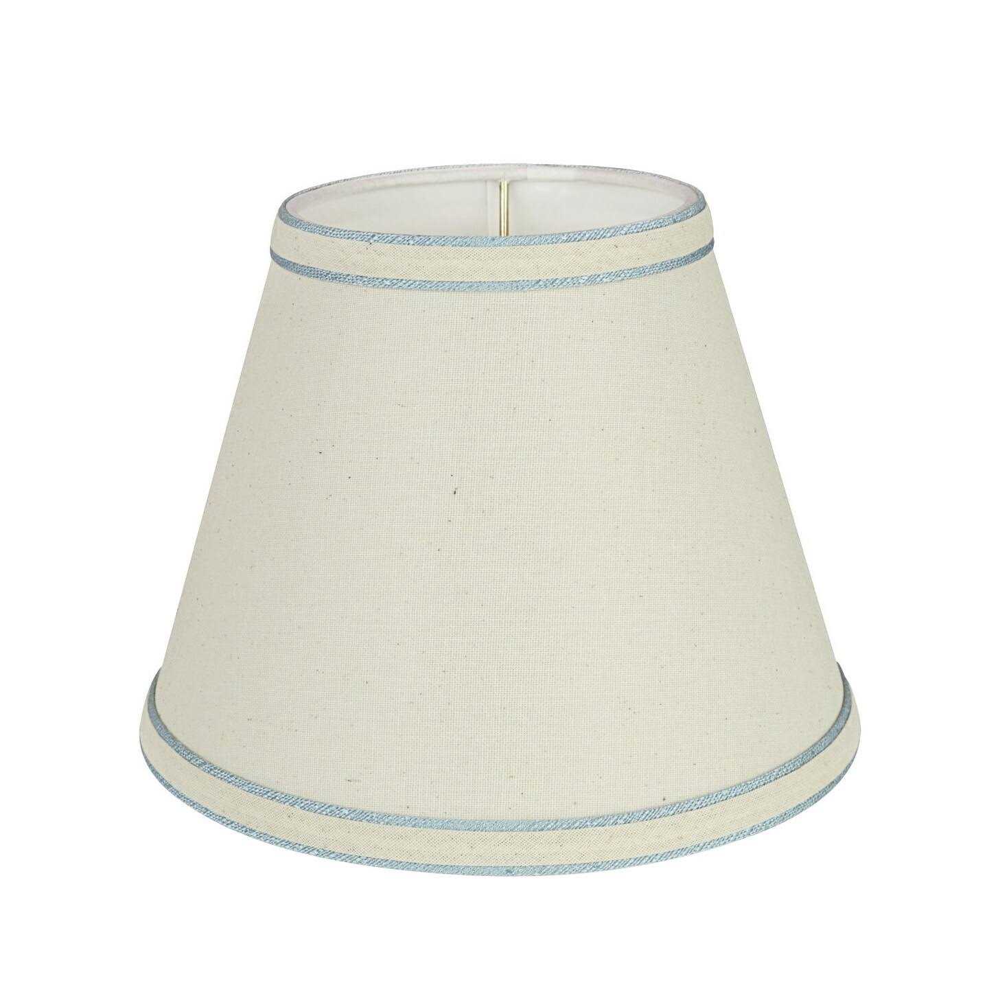 Aspen Creative 58909 Transitional Hardback Empire Shape UNO Construction Lamp Shade in Off White