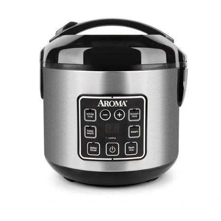 Aroma Housewares 2-8-Cups Digital Cool-Touch Rice Grain Cooker and Food Steamer