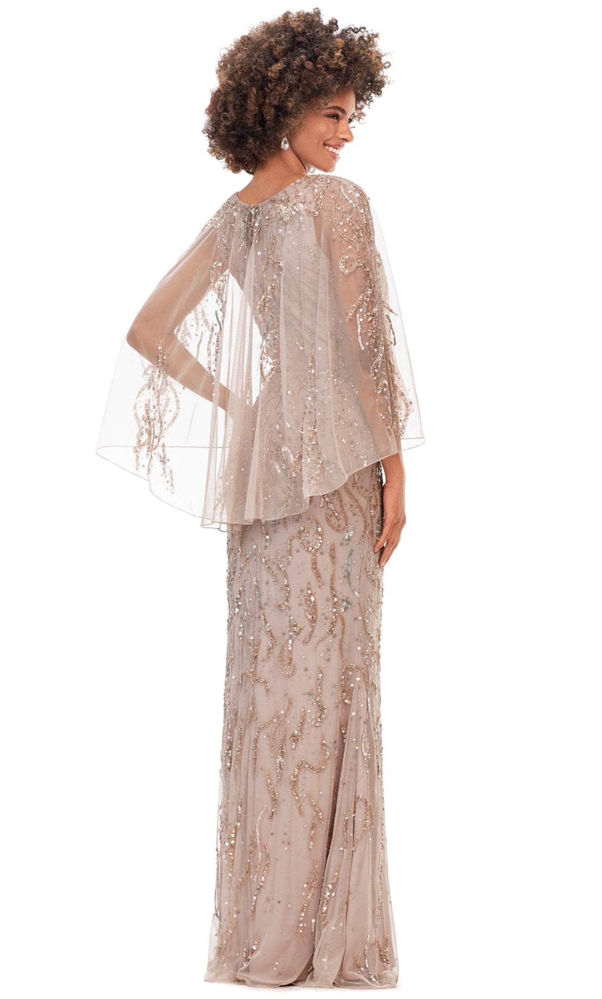 Sleeveless with Overlay Evening Dress