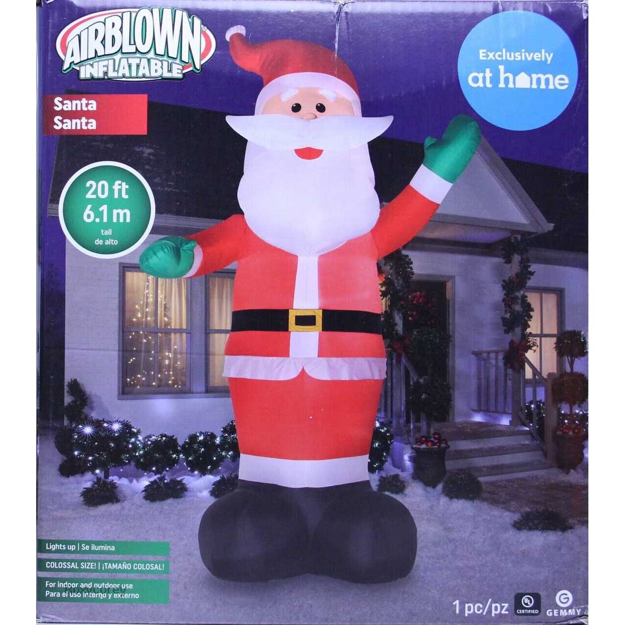 At Home Iatable Colossal Waving Santa 20