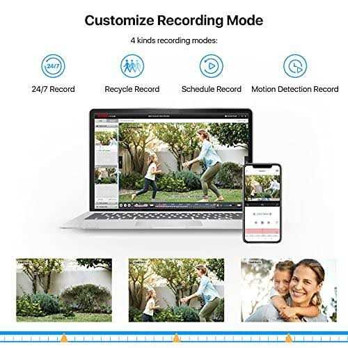 ZOSI 8cH 5Mp Lite Home Security Camera System Outdoor Indoor,H.265+ 5Mp