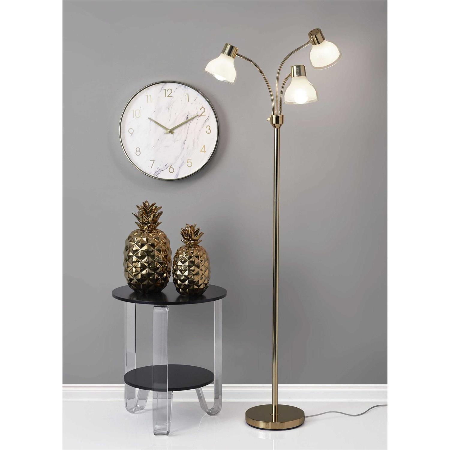 Adesso Presley 3 Arm Floor Lamp