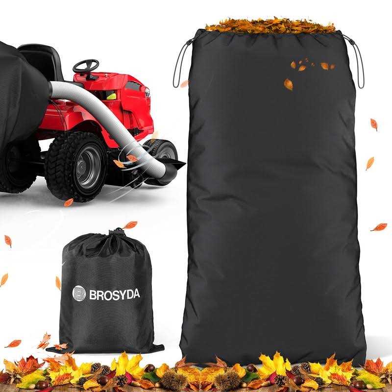 BROSYDA Lawn Tractor Leaf Bag Reusable Grass Catcher Bag for Lawn Mower Tractor