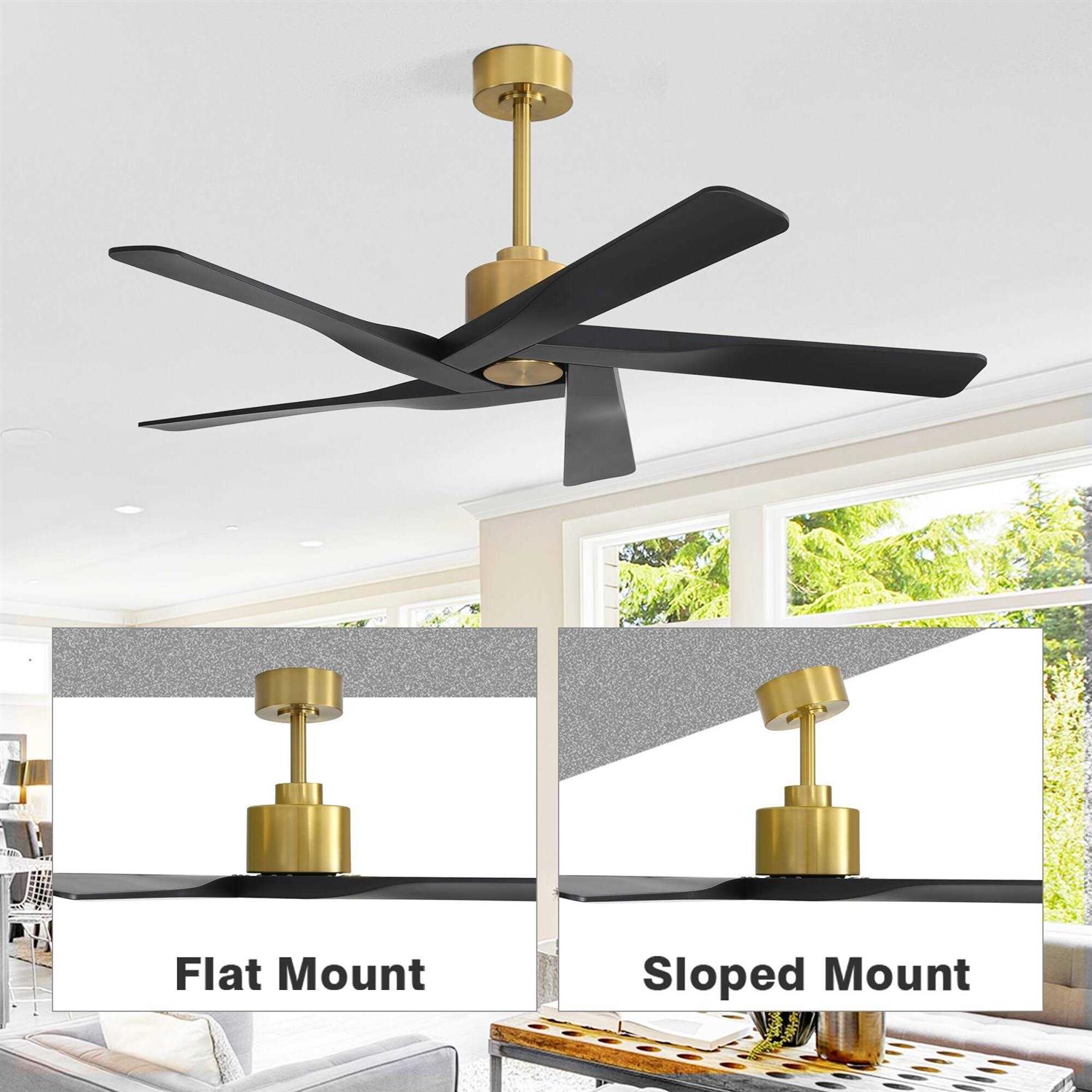 WINGBO 6 Fan Speeds Ceiling Fan Without Light