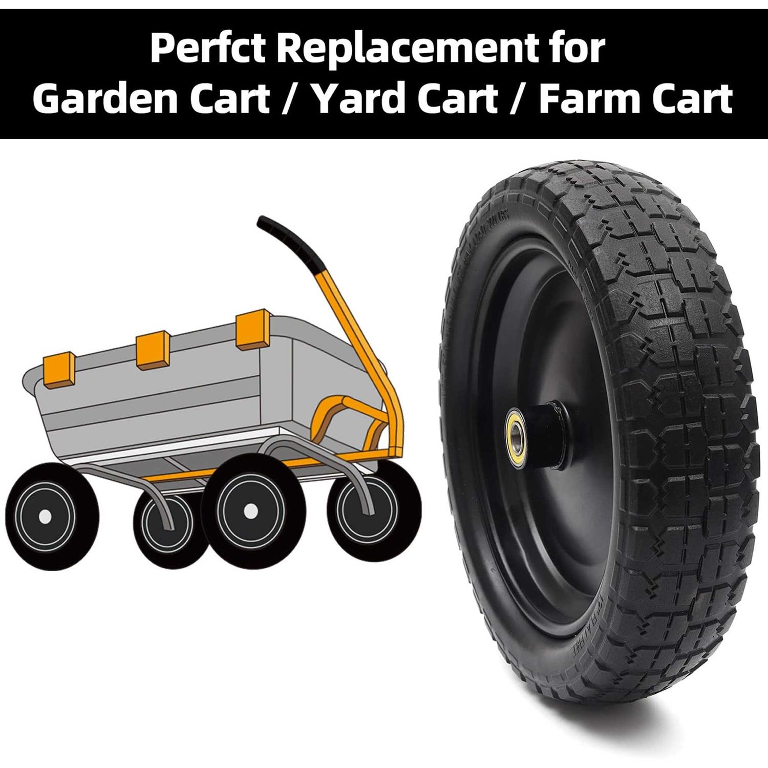 AR-PRO 13 Tire For Gorilla Cart Solid Polyurethane Flat-Free Tire And Wheel Assemblies