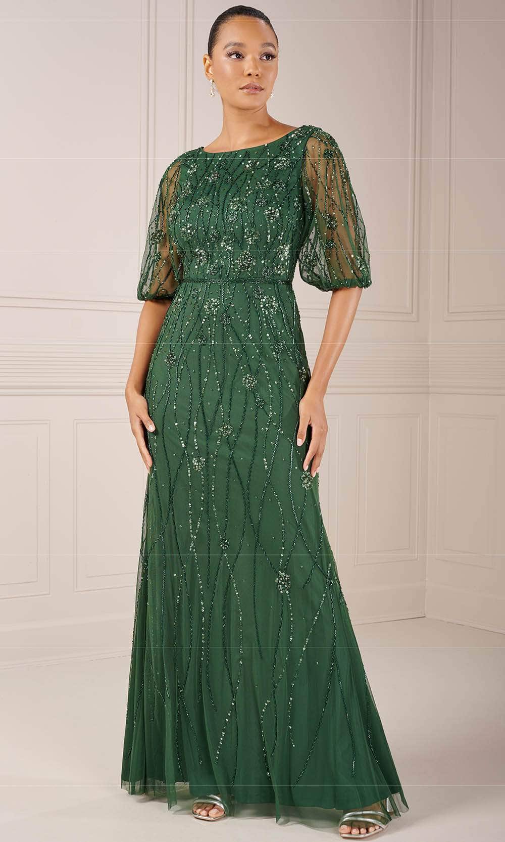 Beaded Long Evening Dress