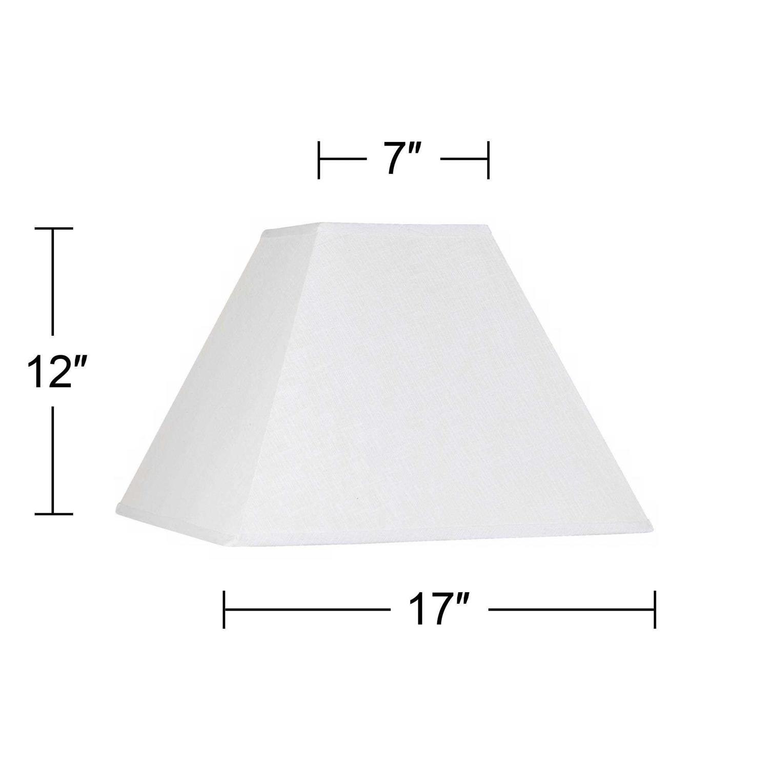 Brentwood Beige Linen Square Lamp Shade 7X17x13