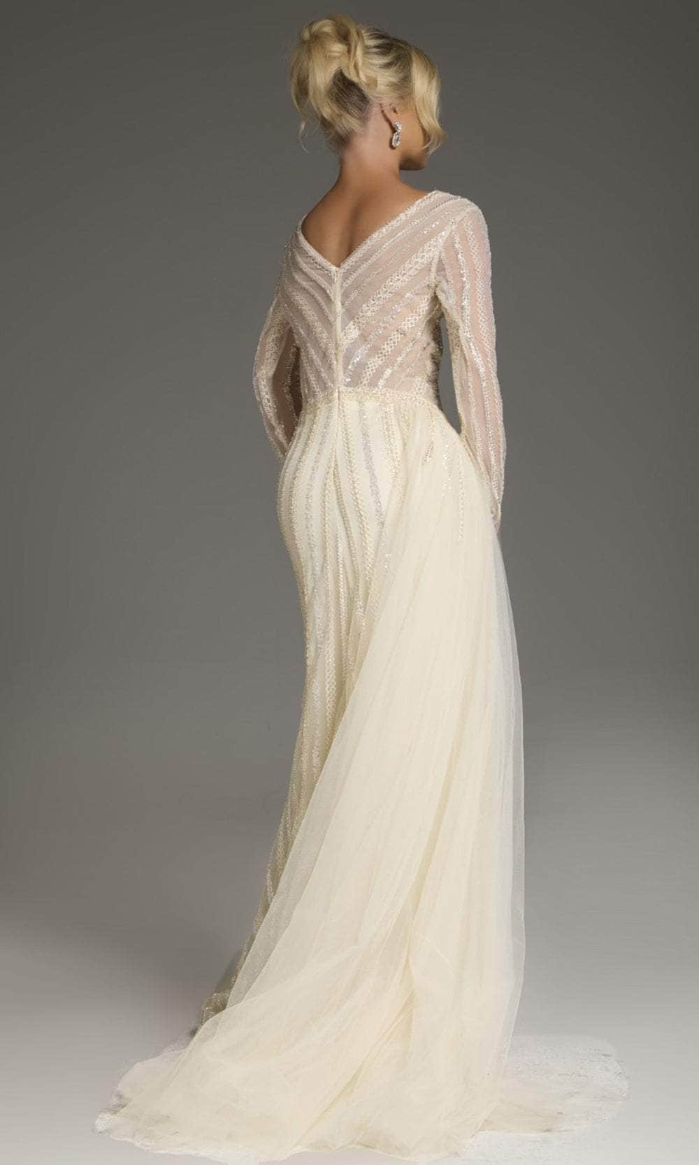 Long Sleeve Lace Prom Gown