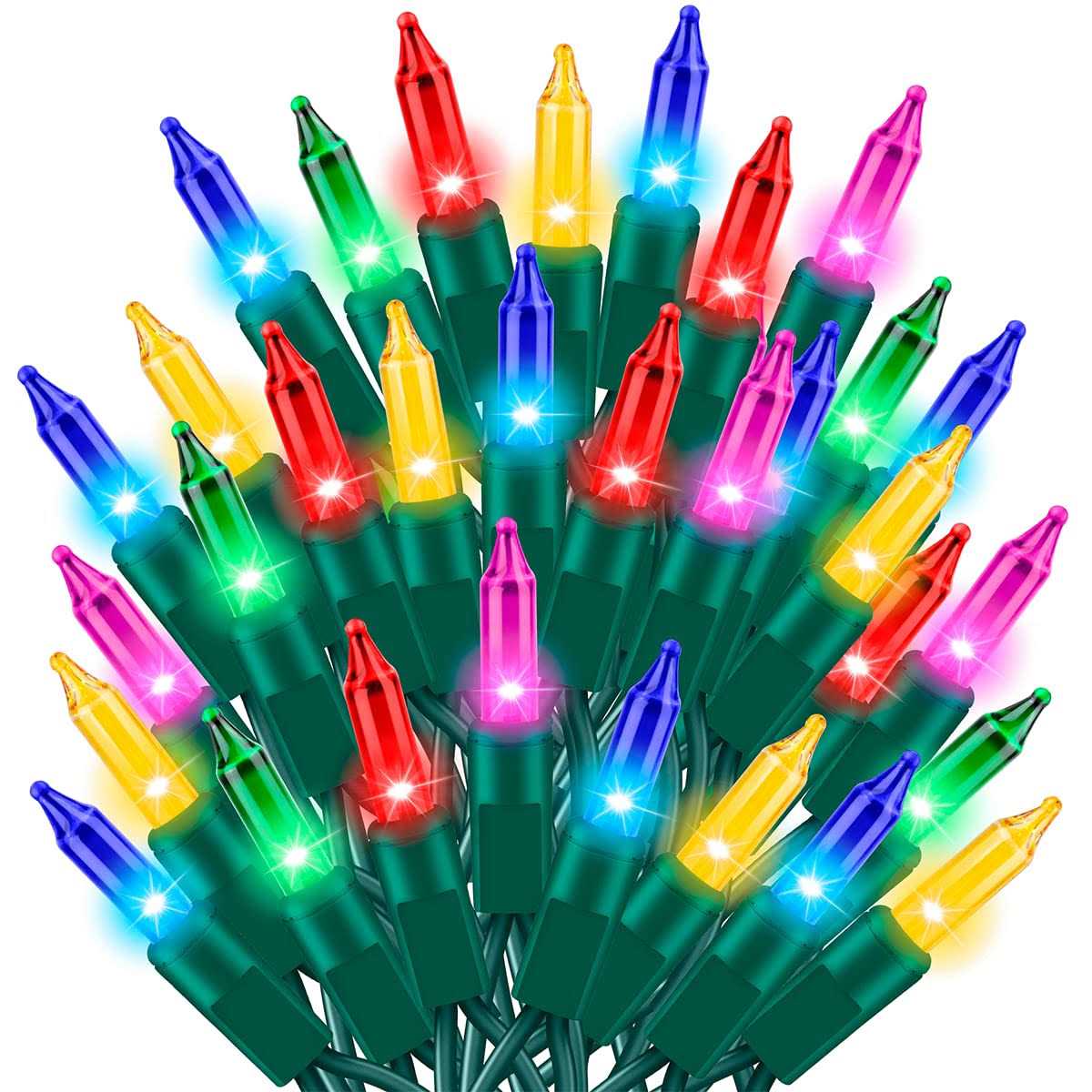 twinglehome ultra-bright connects end to end christmas mini lights listed incandescent bulb string Light