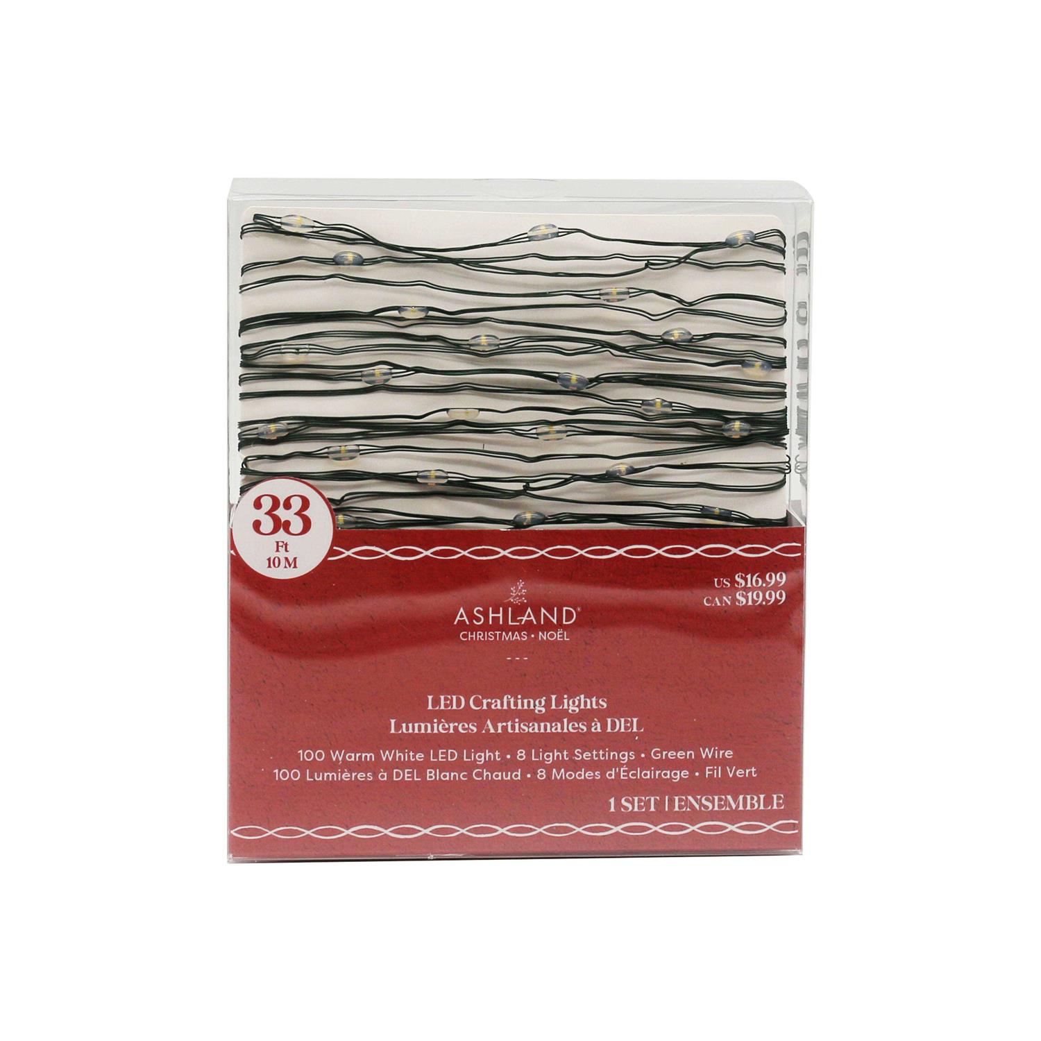 Ashland 100ct. Warm White LED Crafting Lights