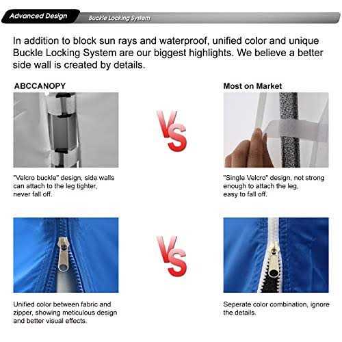 Abccanopy Instant Canopy Sunwall 10×10 FT