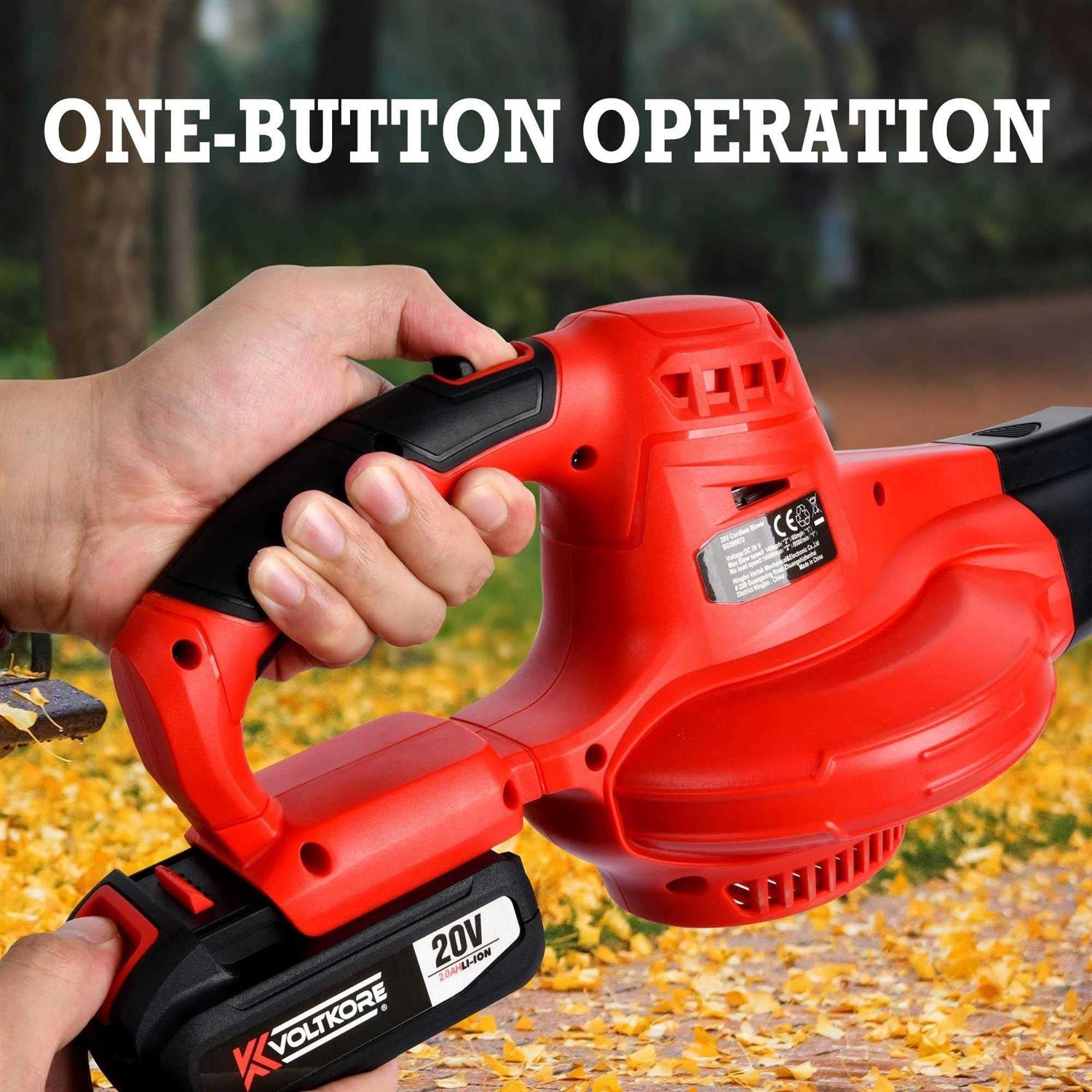 Cordless Leaf Blower 20V Battery Powered Leaf Blower