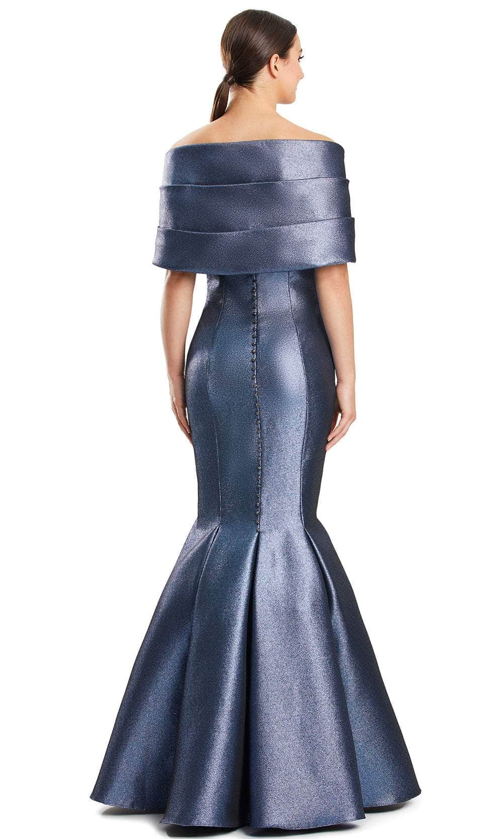 Fold Over Asymmetrical Evening Dress