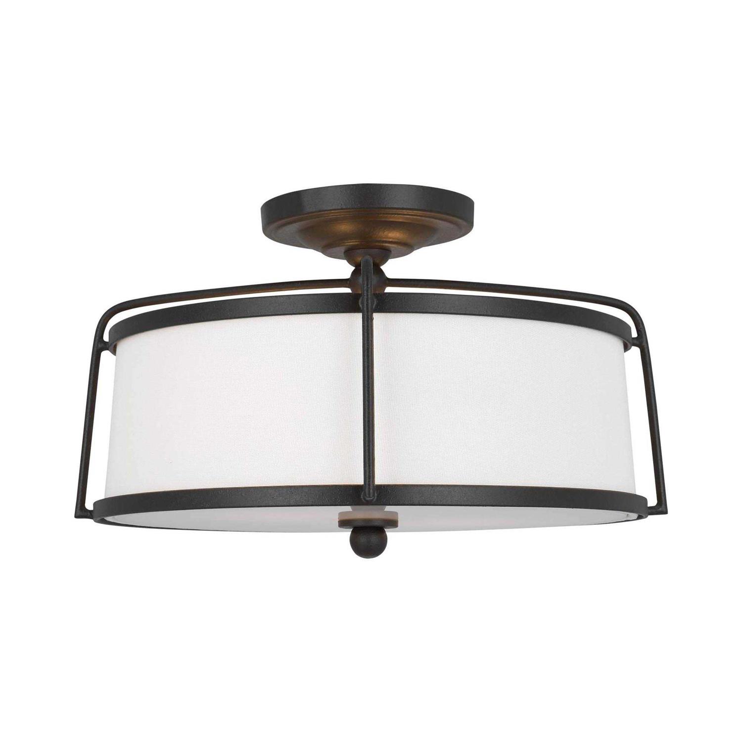 Stonington Semi Flush Mount Visual Comfort Studio CF1102ADB