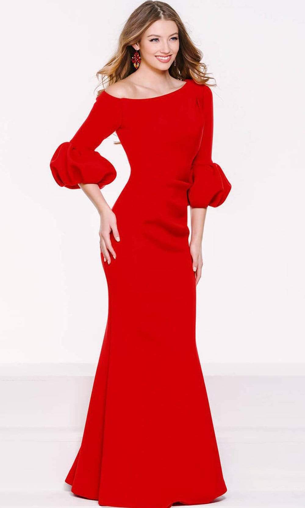 39739 Pleat Mother of the Groom Trumpet Gown