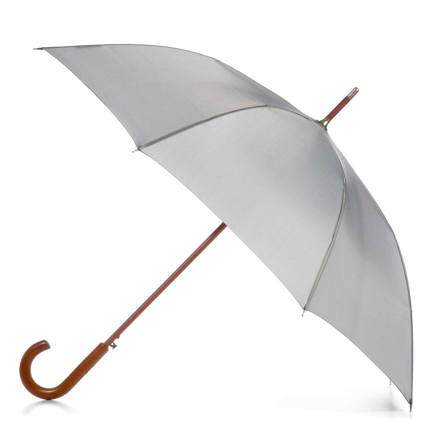 Totes Auto Open Wooden Stick Umbrella