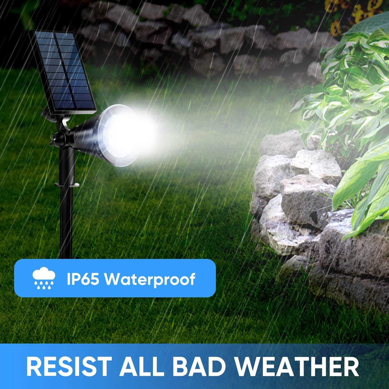 ALES 800 Lumen Solar spot Lights Outdoor,Solar spotlights Outdoor Waterproof,Solar Flood Landscape Pathway Lights for Tree