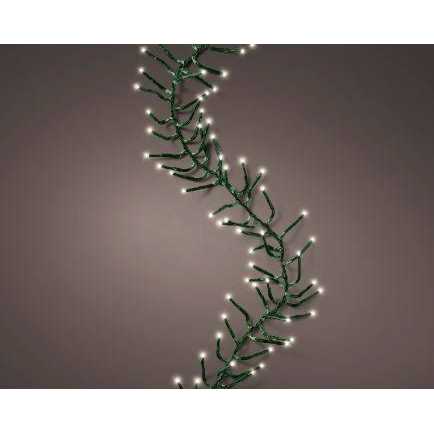 16 FT Cluster Christmas Lights Extension Set Warm White With 1 String Of 500 LED Lights