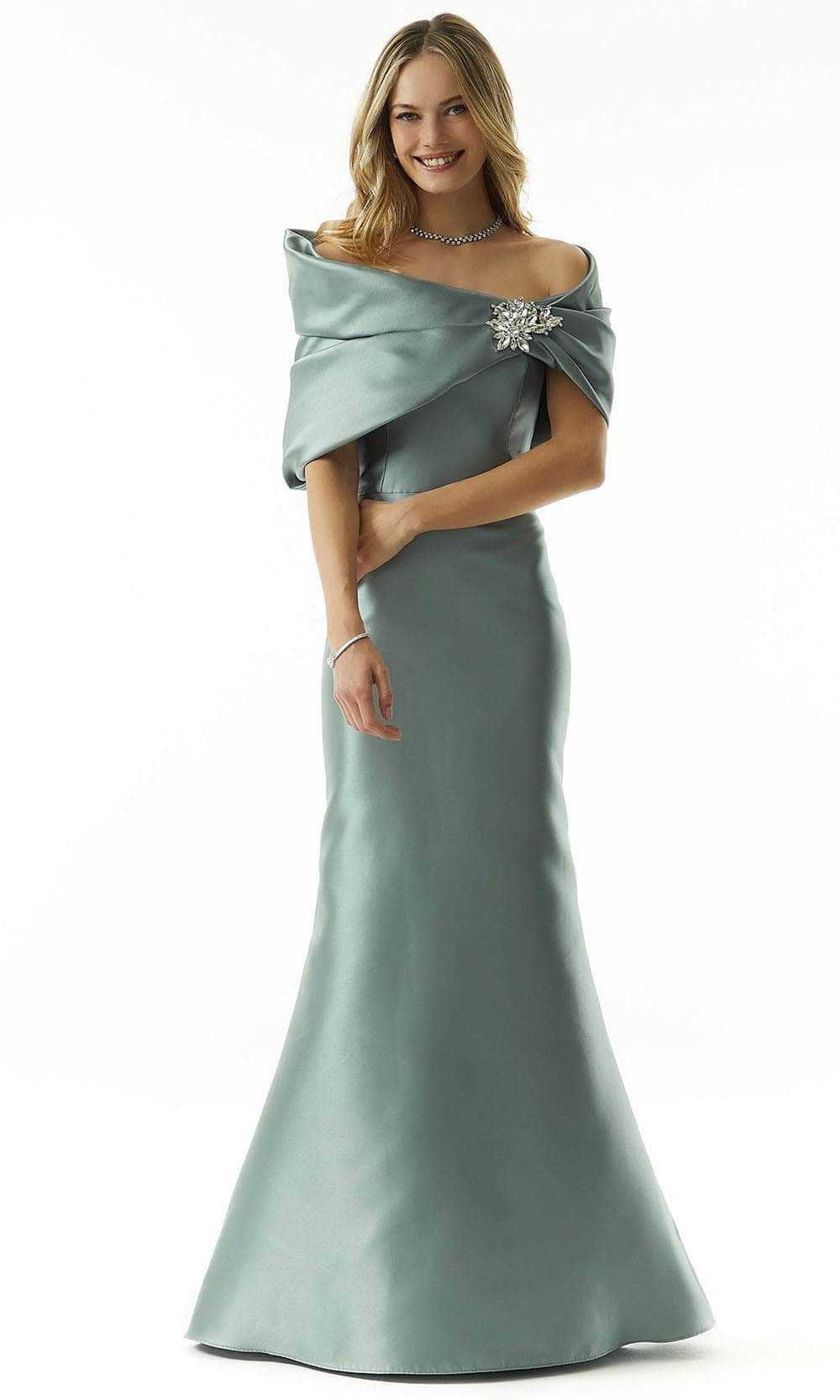 Metallic Sweetheart Evening Dress