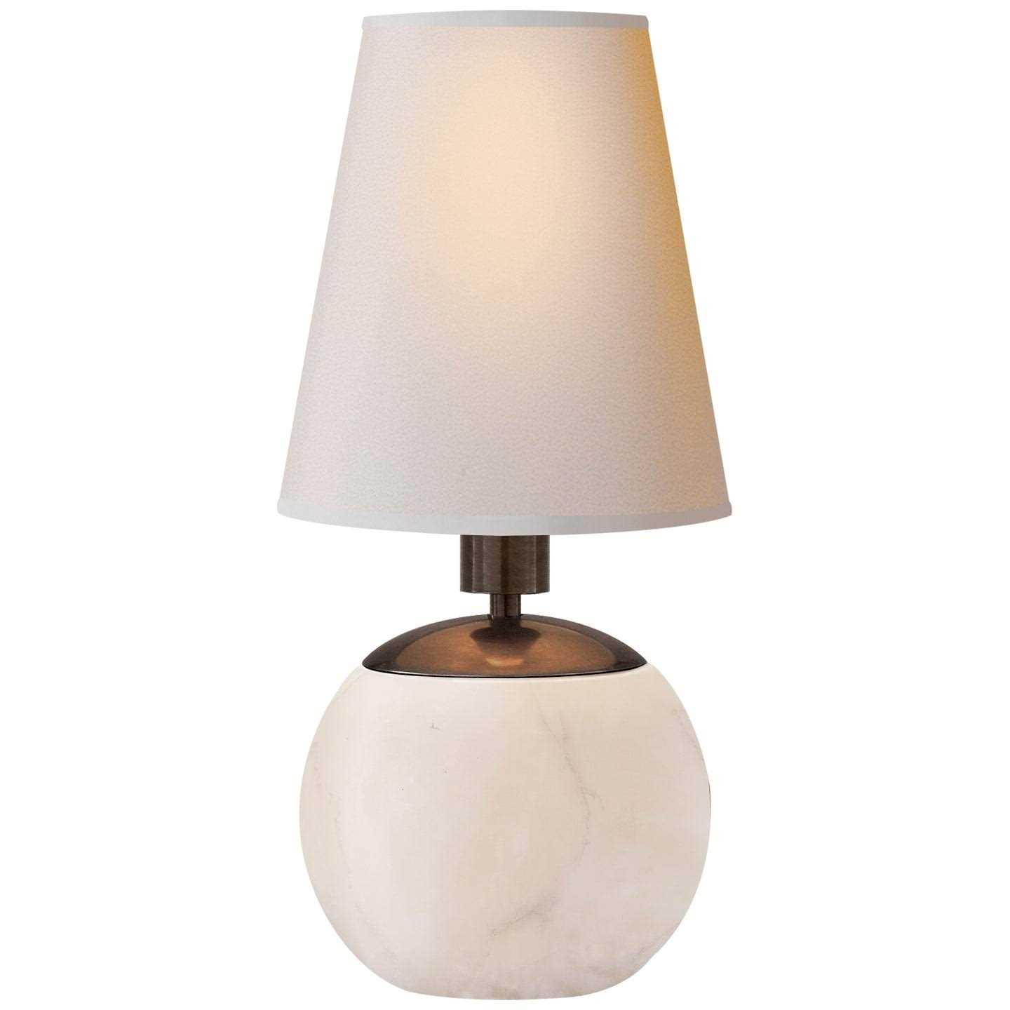 Visual Comfort Signature Tiny Terri Round Accent Lamp Linen