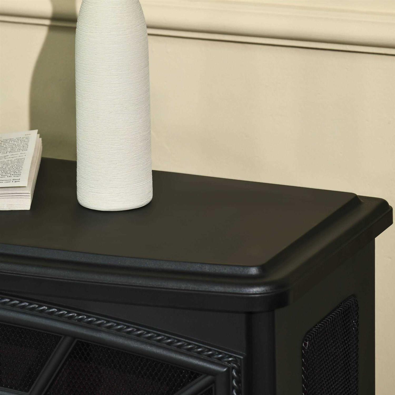 HOMCOM Electric Fireplace Heater, Fireplace Stove with Realistic LED Flames and Logs