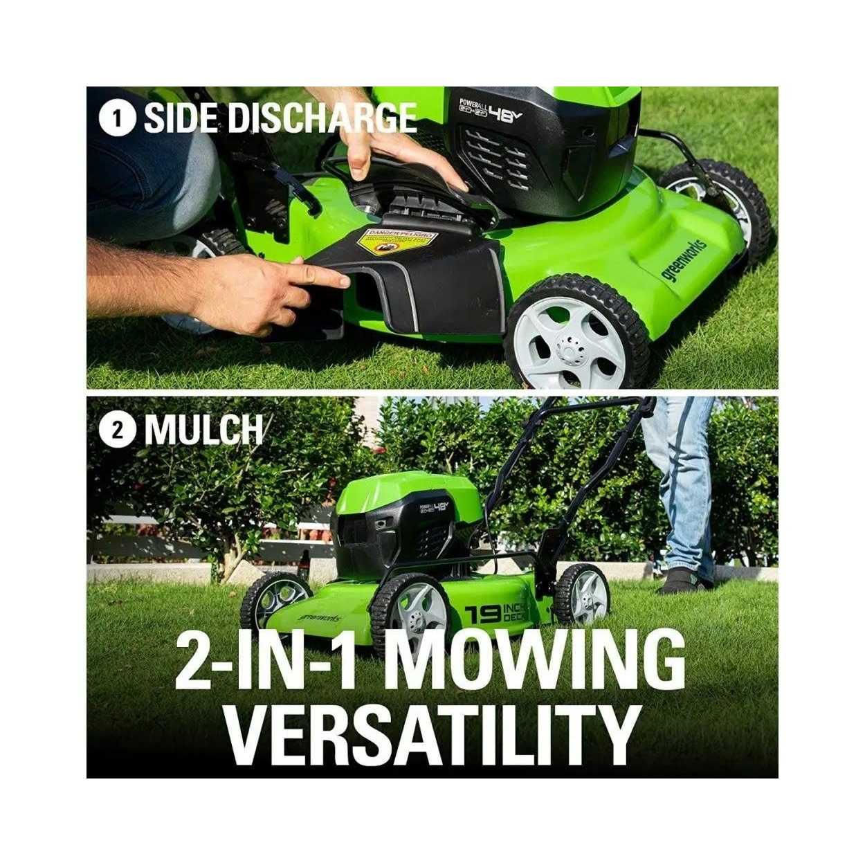 2x24V 19 Mower w/ 13 String Trimmer and 320 CFM Blower