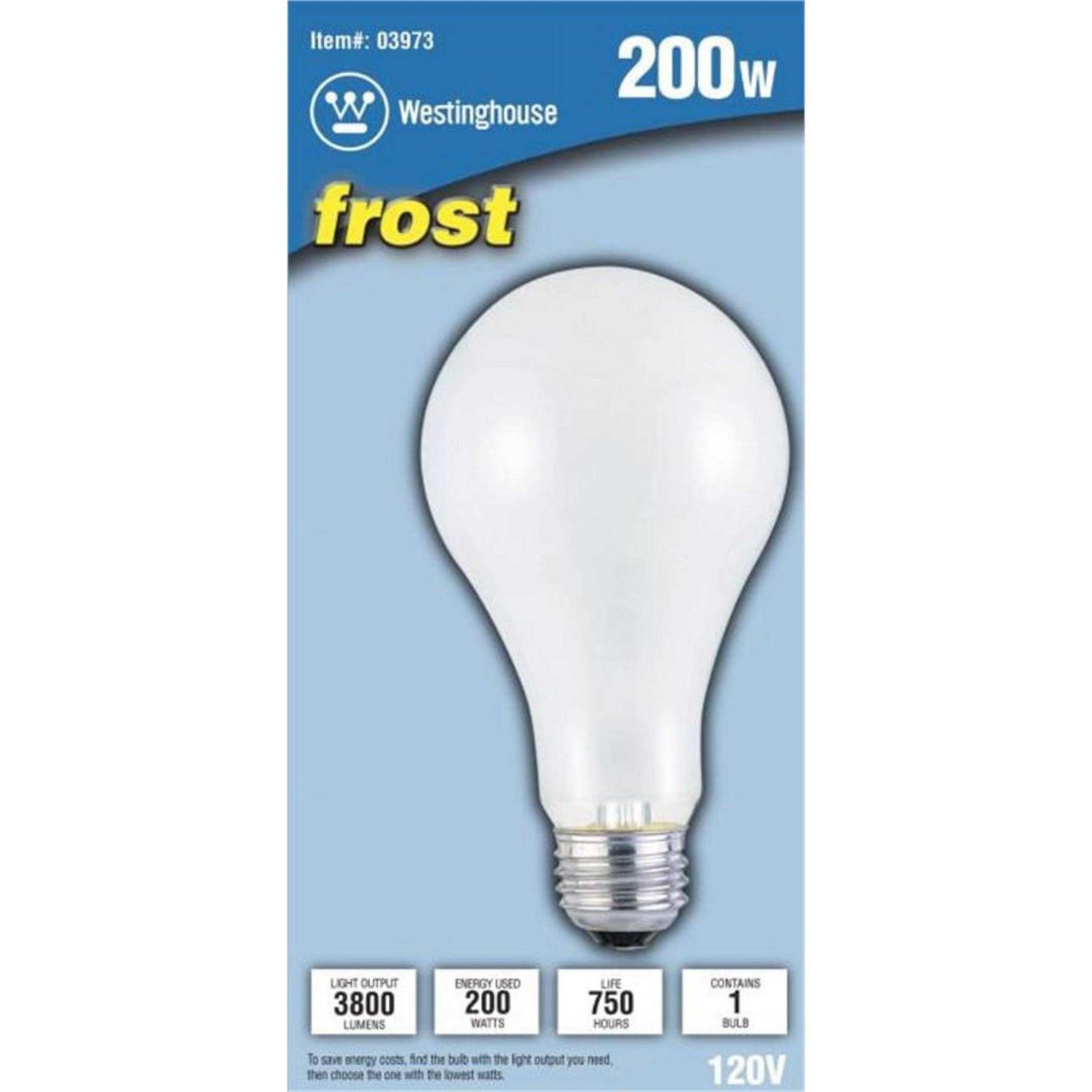 Westinghouse 200 Watt A23 Incandescent Light Bulb