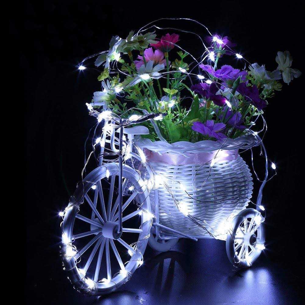 10 Pack Fairy Lights Battery Operated 6.6ft 20 Led Mini String Lights Silver Wire Starry Lights for DIY Wedding Party Festival Halloween Christmas