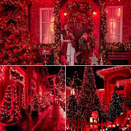 woohaha Christmas Lights Outdoor,2PACK 13ft 50-count Lights Incandescent Mini String 120v ul Lights