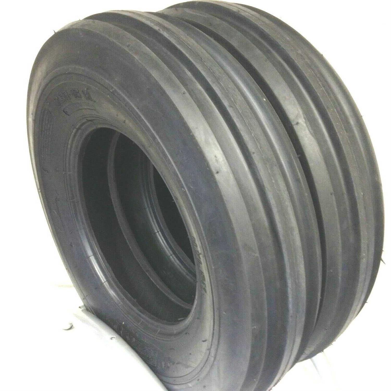 Two Tri Rib Heavy Duty tractor tires W/tubes F2