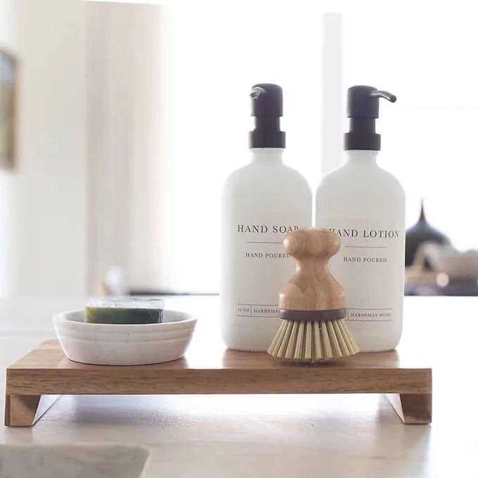 Chloe and Cotton Acacia Wood Rectangular Pedestals