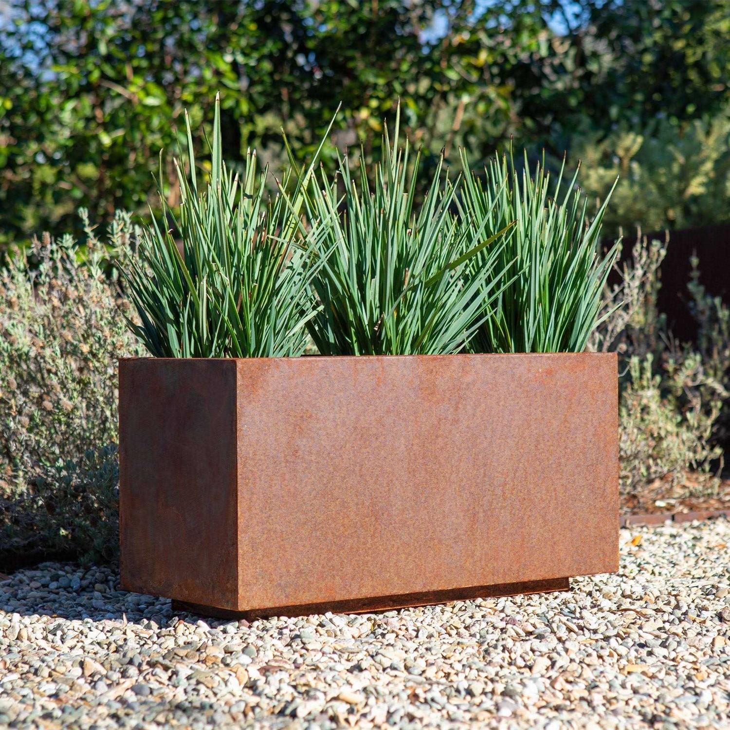Veradek Corten Steel Long Box Planter