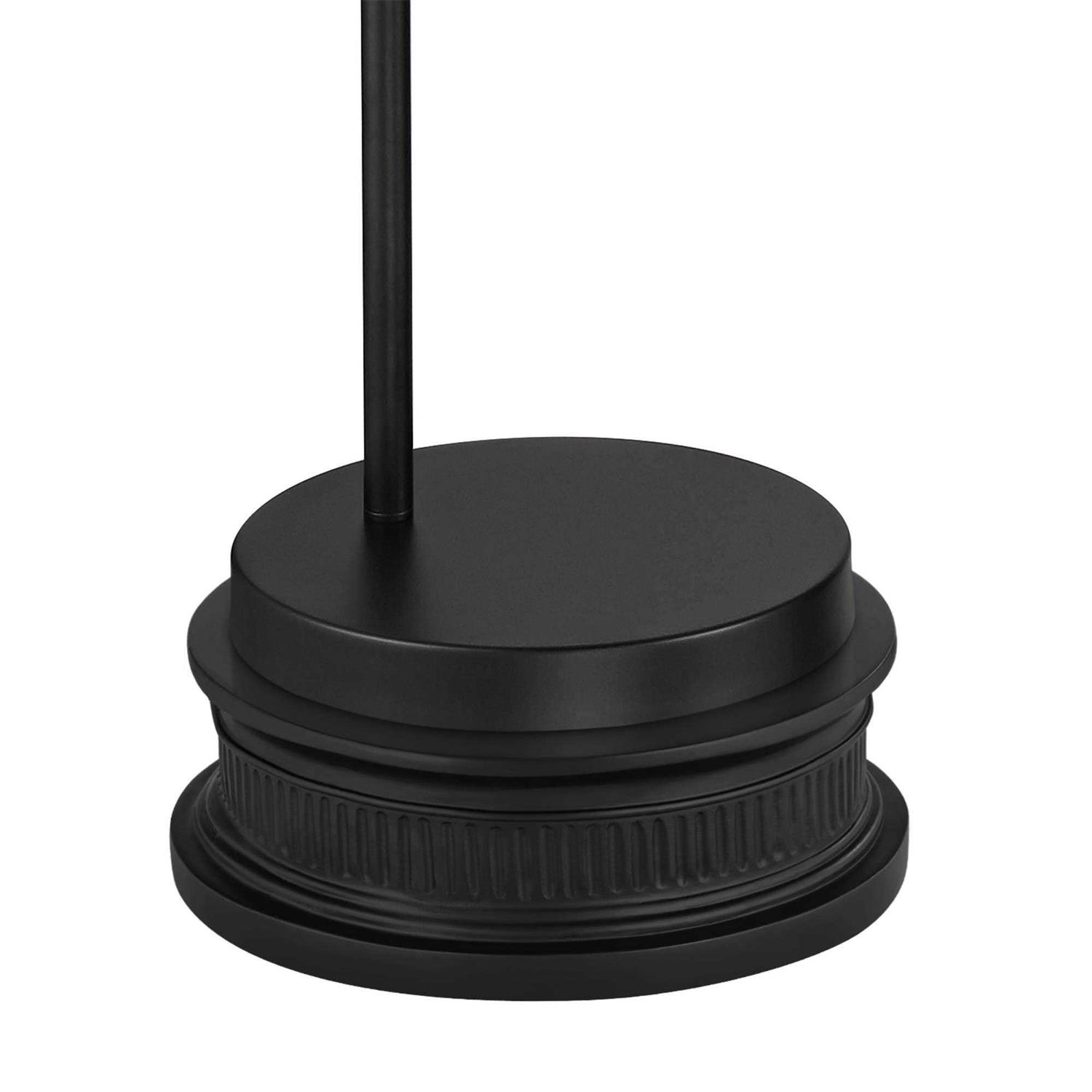 360 Lighting Modern Arc Floor Lamp 72 Tall White Linen Drum Shade for Living Room Reading House Home