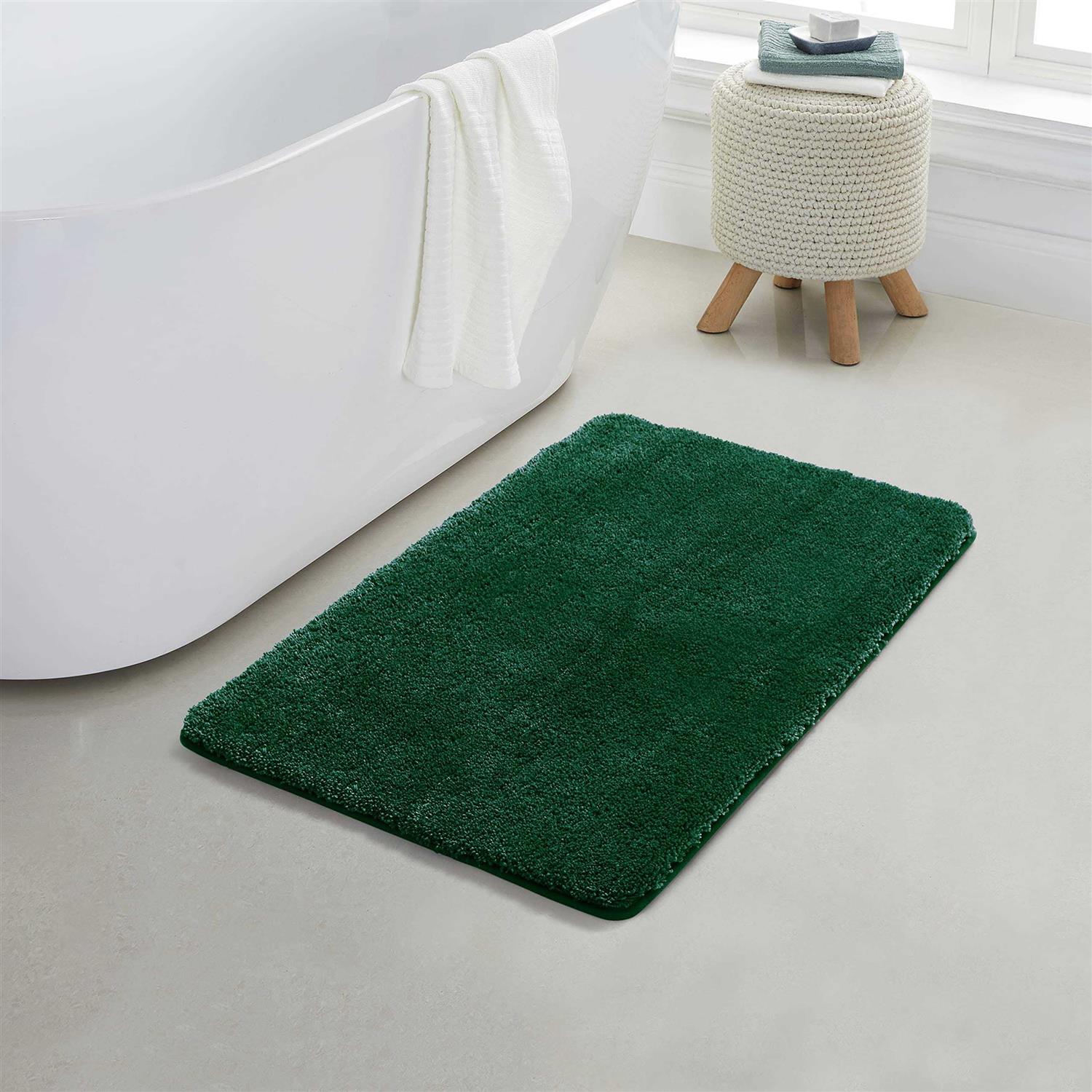 Yafa Home Fashion 1 Piece Solid Microfiber Soft Bathroom Rug