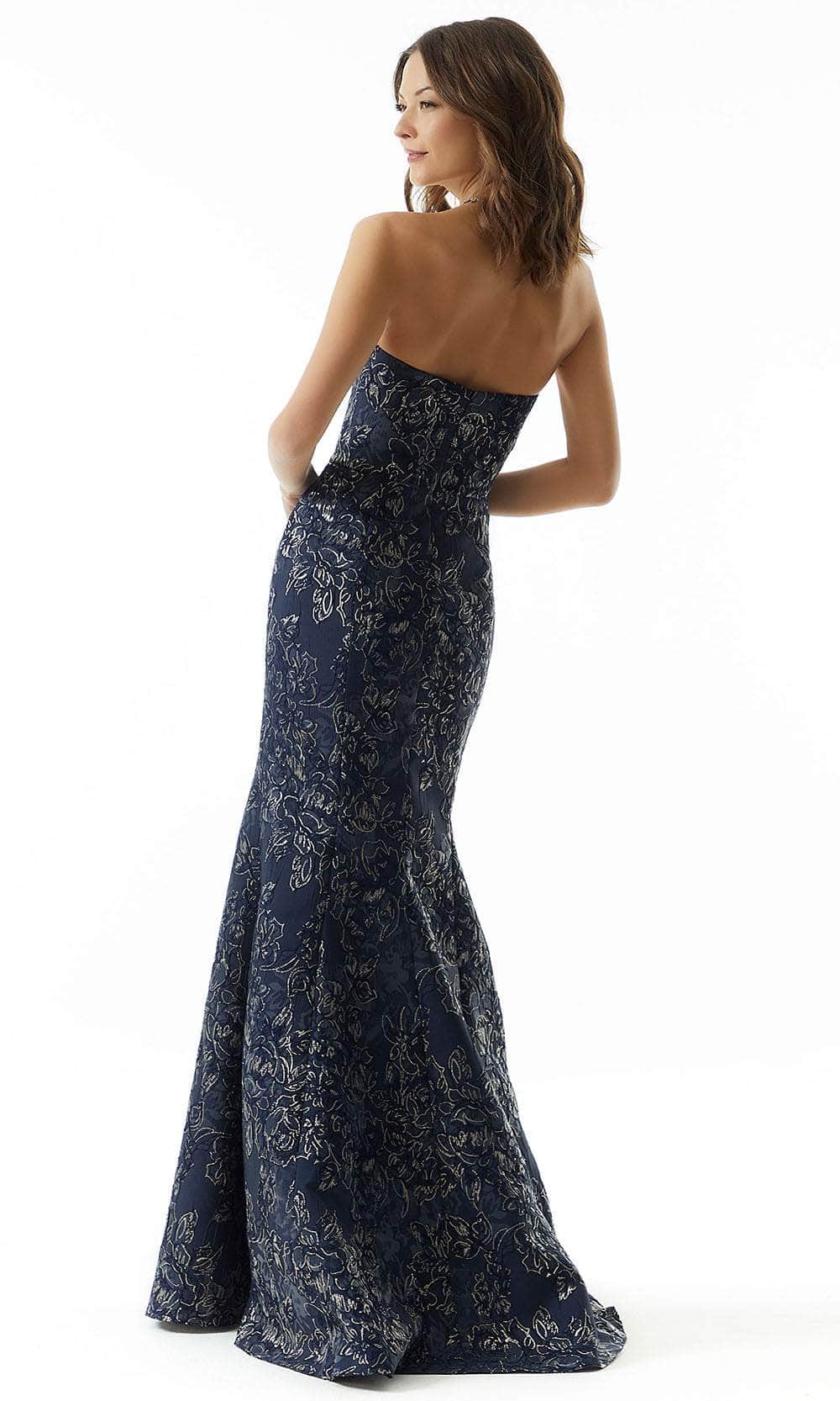 Metallic Sweetheart Evening Dress