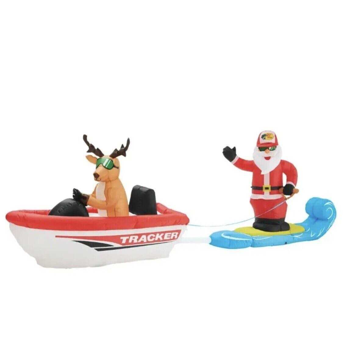 Bass Pro Shops Iatable Wakeboarding Santa
