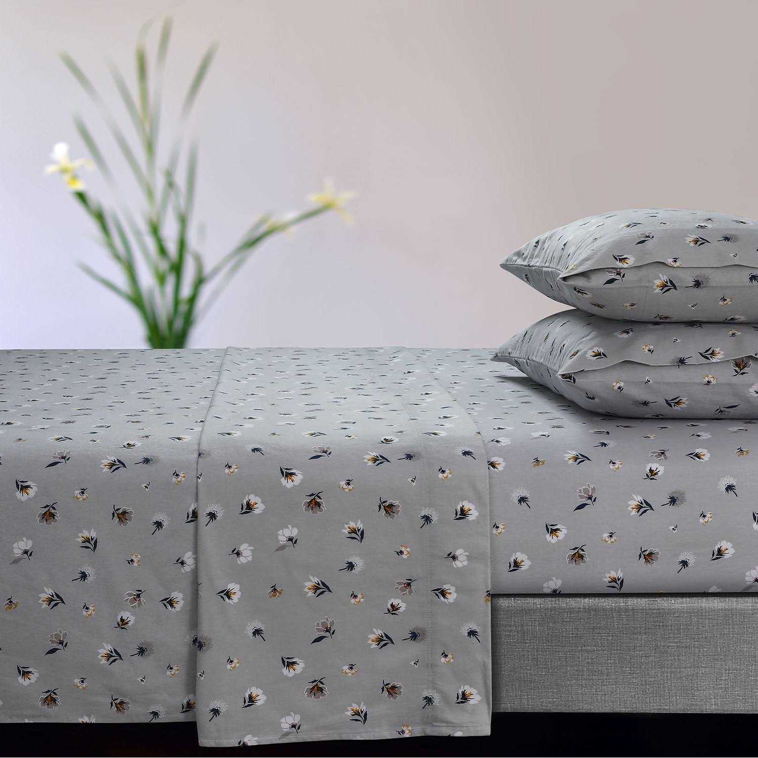 Tribeca Living 170-GSM Flannel Extra Deep Pocket Sheet Set