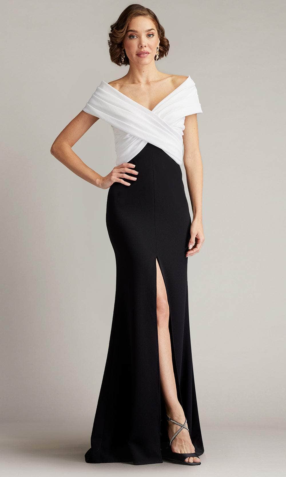 Cross Bodice Evening Dress