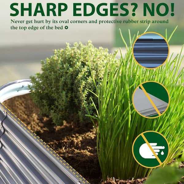 VEIKOUS 9-in-1 Modular Metal Raised Garden Bed Kit