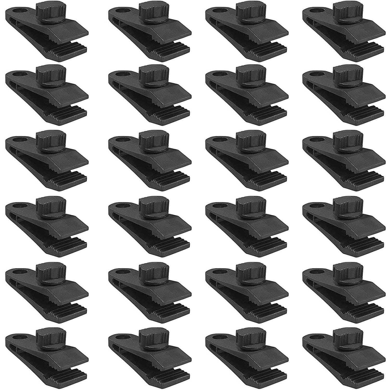 Tarp Clips Heavy Duty Lock Grip Clamps Thumb Screw Tent Clip Secures Tarps Awning Clamp Set for Camping Tarps Awnings Caravan Canopies Car Covers