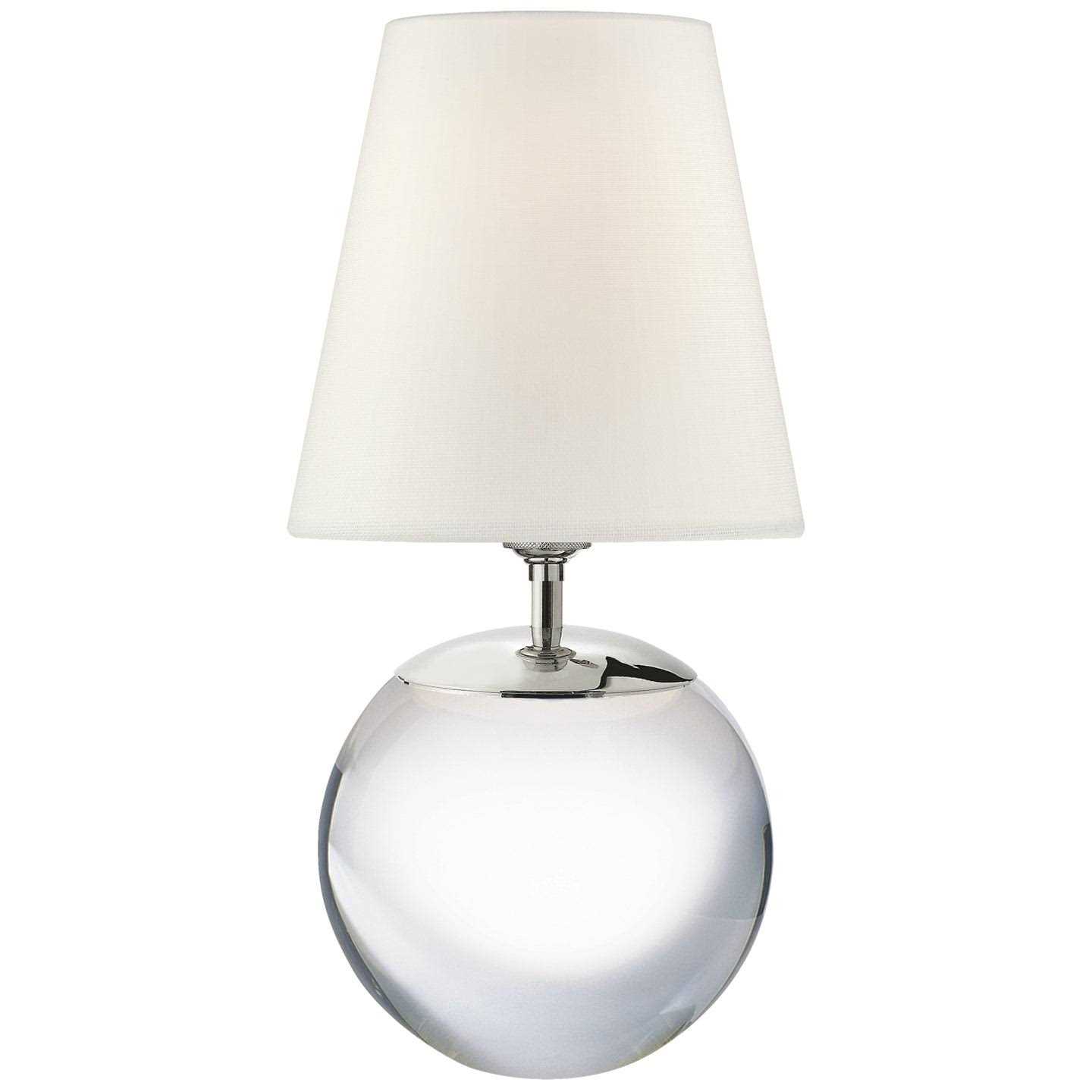 Visual Comfort Signature Tiny Terri Round Accent Lamp Linen
