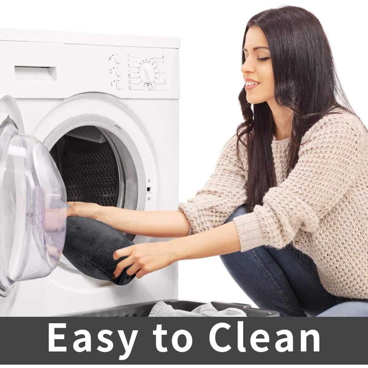 Yimobra Toilet Bath Mat U-Shaped Contour Bathroom Soft and Comfortable