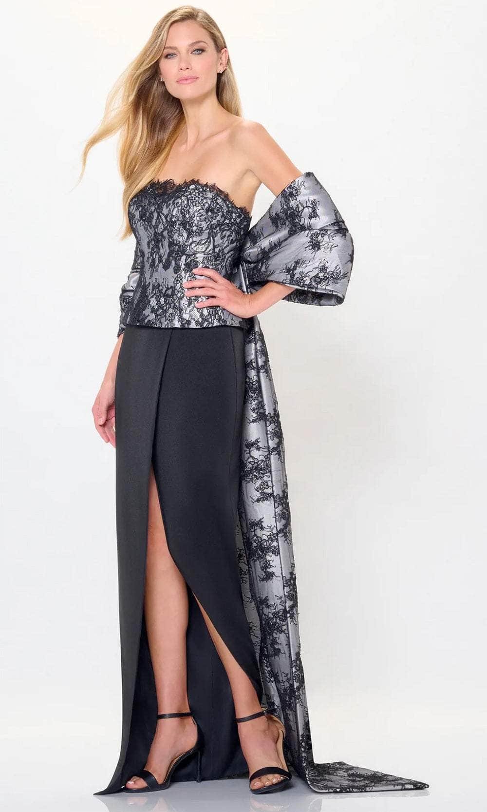 Oversized Bow Evening Dress