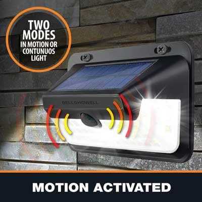 Bell + Howell Bionic Motion Activated Solar LED Wall Lights
