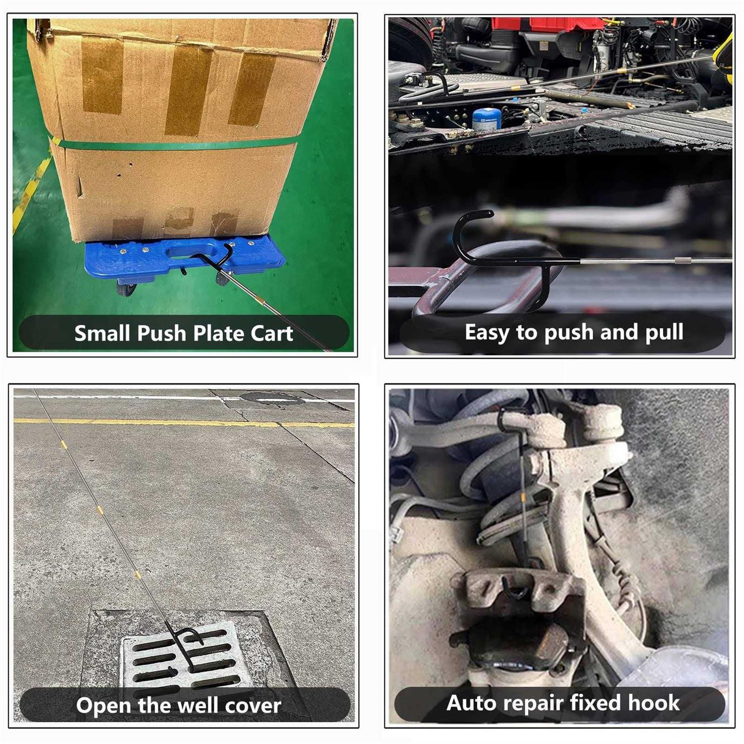 Sevaoto 52 Inch Long Reach Hook Outdoor Camping