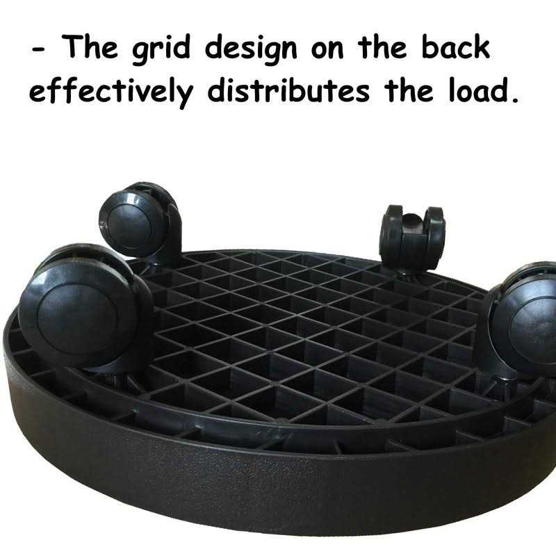 WanderingDonkey 2 Pack of 11 Inch Heavy Duty Plant Caddy with Wheels,Rolling Plant Stand Pot Trolley,Wheeled Planter Saucer Tray,Potted Flower Mover Dolly w