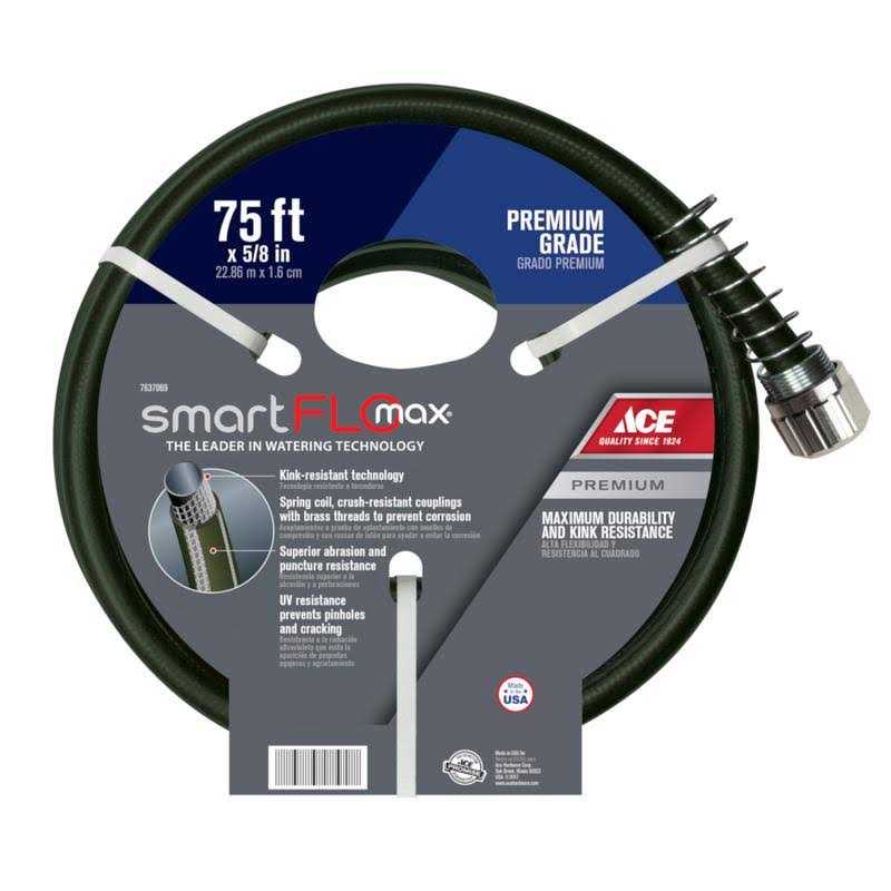 Ace Smartflo 5/8 in. D x Premium Grade Garden Hose