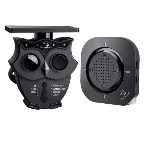 1/2 Mile Long Range Solar Wireless Driveway Alarm System IP65 Weatherproof Outdoor Motion Detectors&Sensor 120dB Siren Sound Light Security Alert