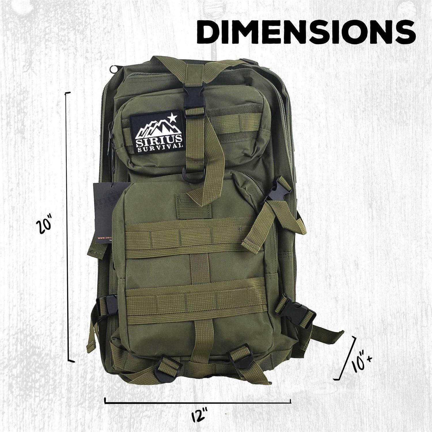 Sirius Survival Pre-packed Survival Backpack Survival Kit for Family