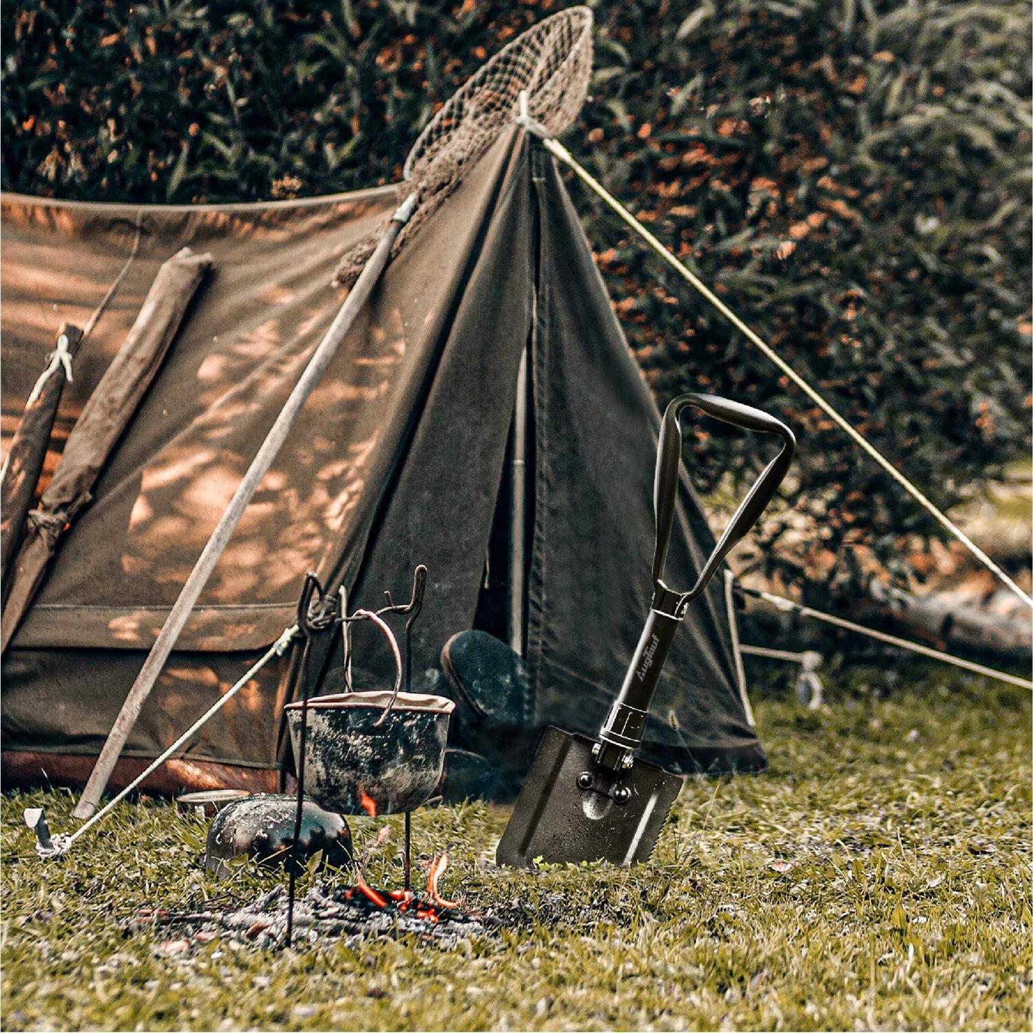 AugTouf Military Folding Camping Shovel